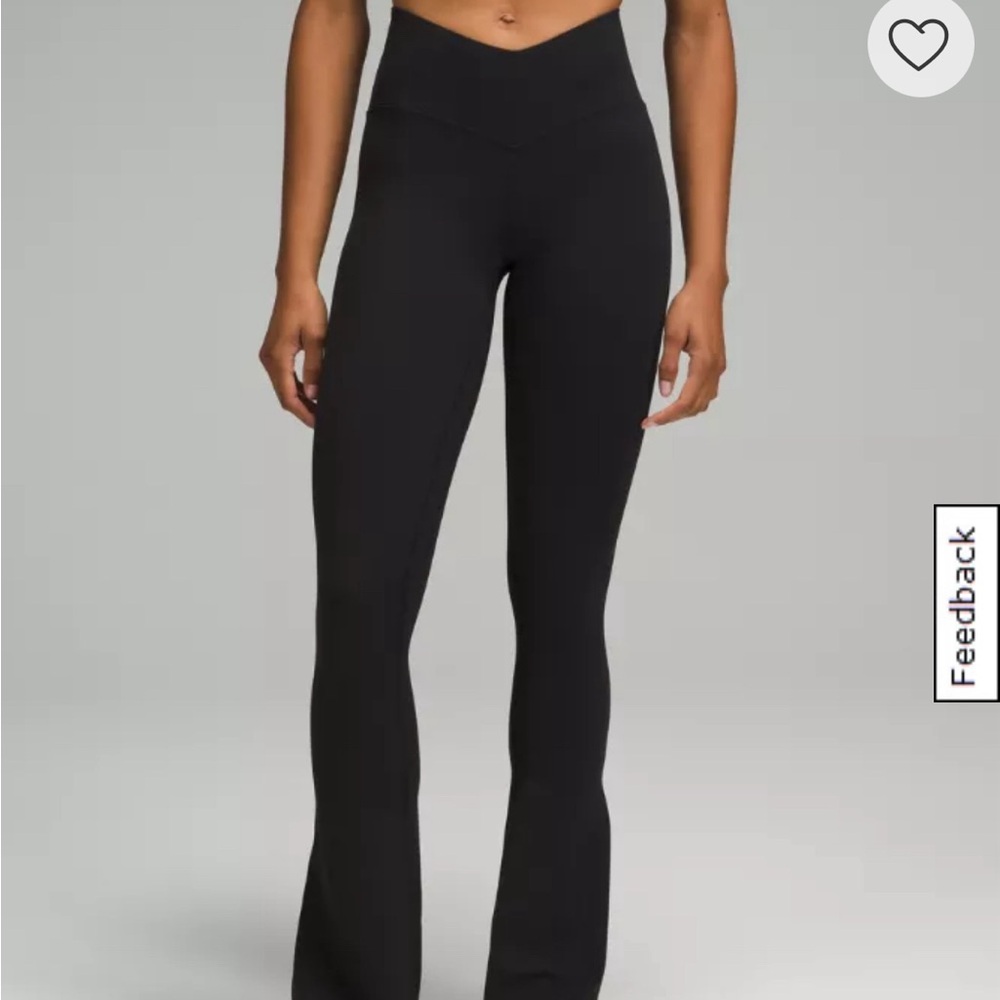 Lululemon Align V-Waist Mini-Flare Pant; Black - size 2
